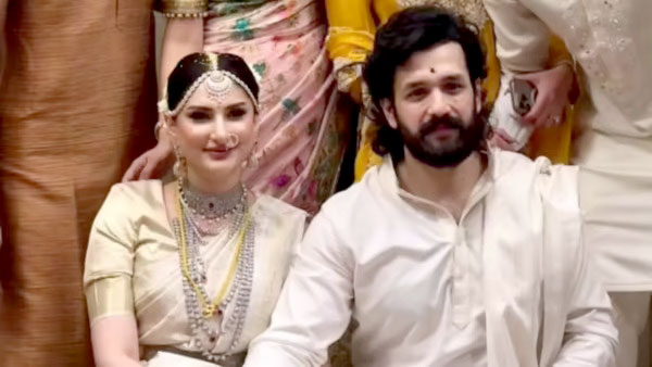 Akhil Akkineni and Zainab Ravdjee Wedding Photo